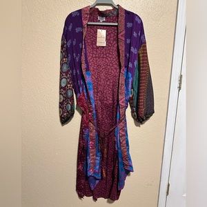 Guru Kimono 100% Silk One‎ Size Robe